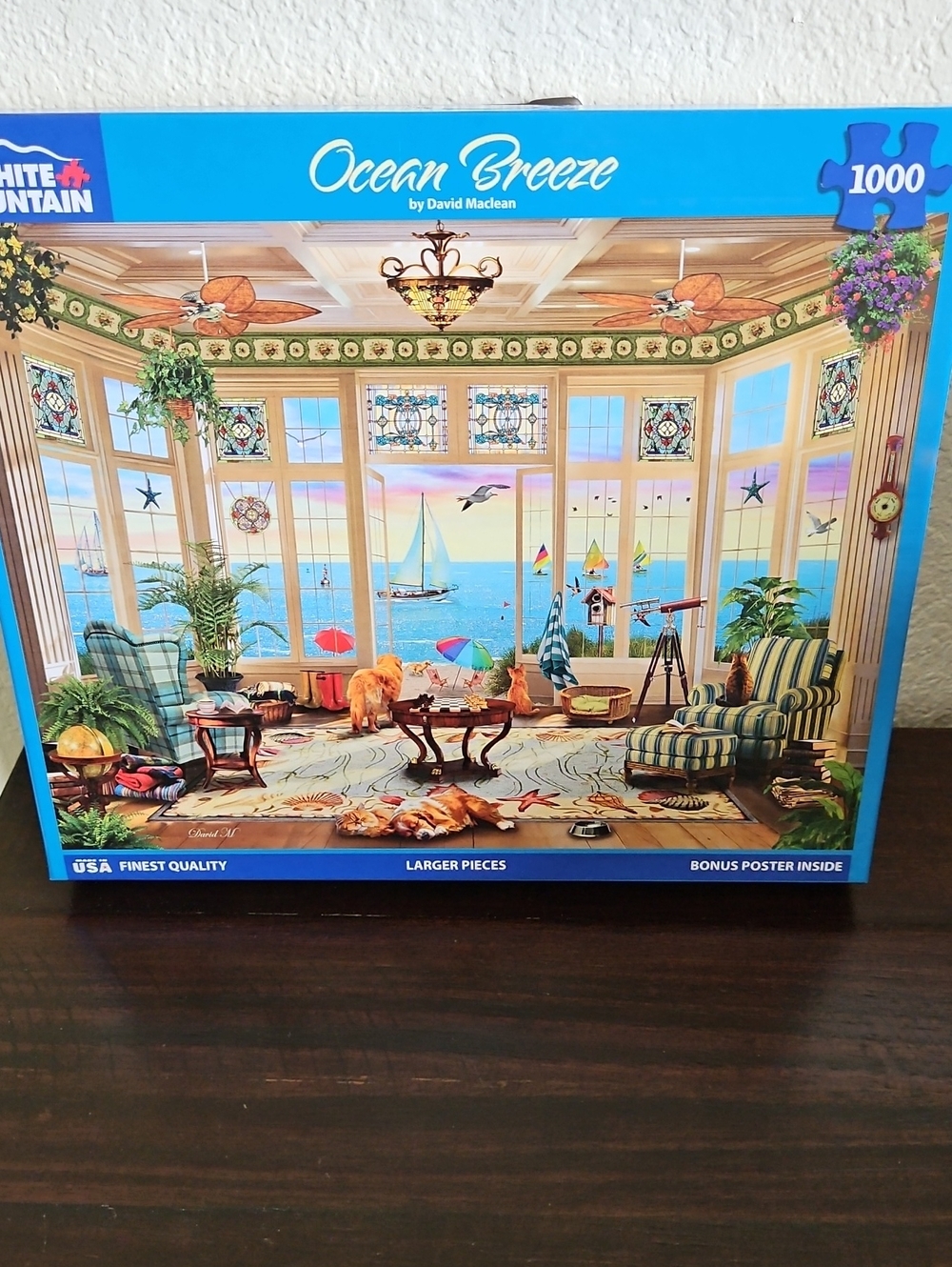 OCEAN BREEZE 1000 PIECE WHITE MOUNTAIN PUZZLE